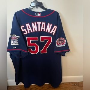 Johan Santana Minnesota Twins authentic alt. MLB jersey from 2005 season size 60
